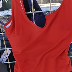 Red One-Piece Swimsuit